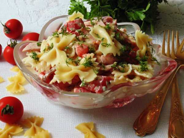Рецепт салата с макаронами, ветчиной и сыром манчего: легкий способ приготовить вкусное блюдо