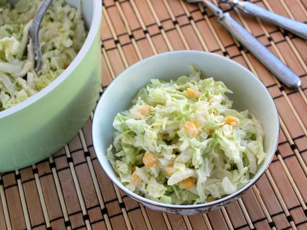Салат с кукурузой на скорую руку – кулинарный рецепт