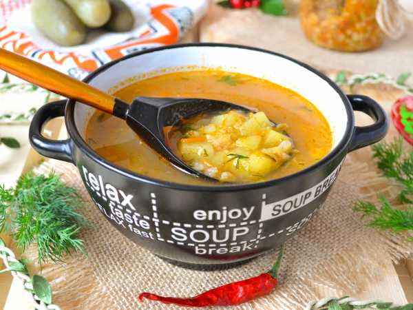 Как правильно варить суп-рассольник с перловкой и курицей – пошаговый рецепт
