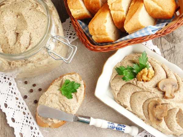 Рецепт грибного паштета с сыром: приготовление и полезные свойства