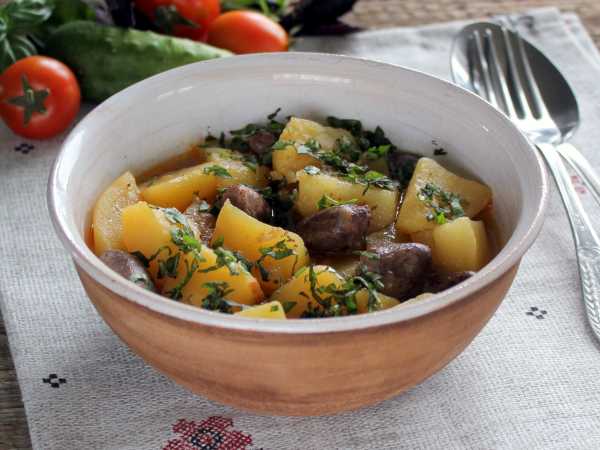 Куриные сердечки с морковью и картофелем – пошаговый рецепт приготовления с фото