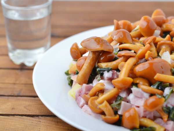 Салат из маринованных грибов с овощами, пошаговый рецепт с фото на ккал