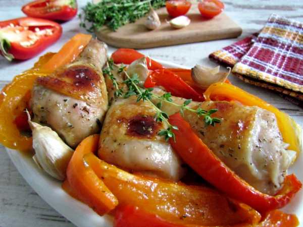 Ингредиенты рецепта курицы запеченной с овощами