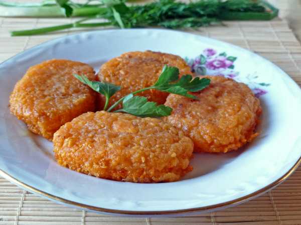 Постные морковные котлеты с манкой — рецепт с фото пошагово