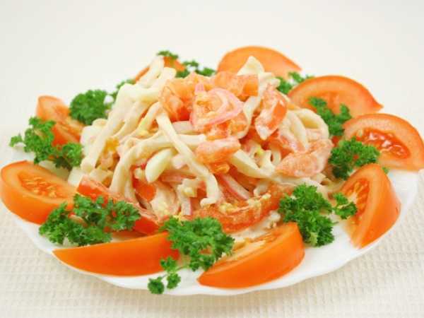 Рецепты салатов с кальмарами вкусные и простые с фото