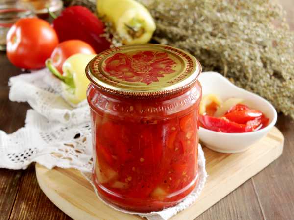Лечо из болгарского перца с томатной пастой – пошаговый рецепт приготовления с фото