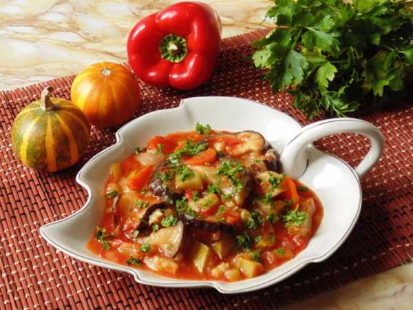 Рагу из кабачков, баклажанов, болгарского перца и помидоров - рецепт с пошаговыми фото