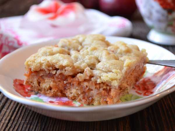 Песочный пирог с яблоками — рецепт с фото пошагово