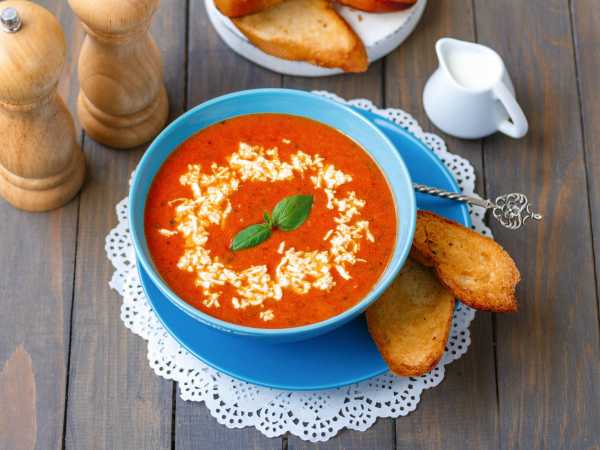Рецепт восхитительного томатного супа с ароматным базиликом