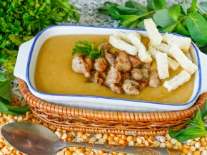 Постный гороховый суп в мультиварке – кулинарный рецепт