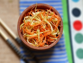 Закуска из капусты с морковью по-корейски