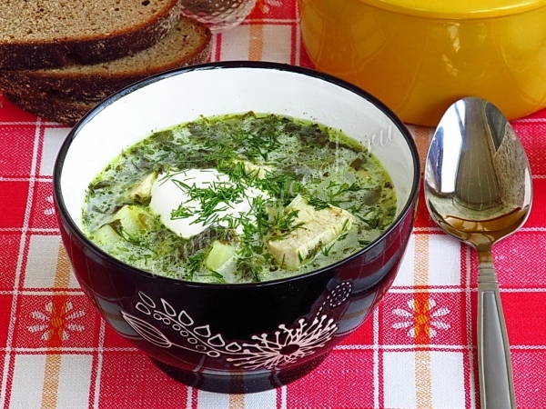 Рецепт супа из щавеля