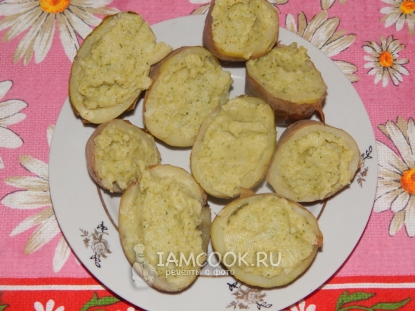 Рецепт картофеля с брокколи в духовке