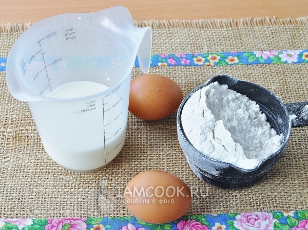 Ингредиенты для теста для пельменей на молоке