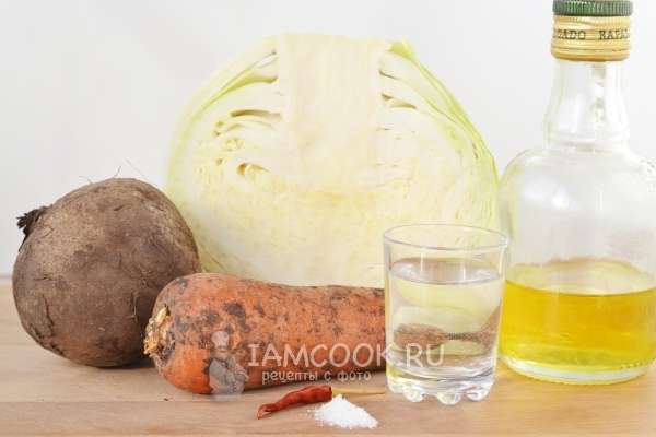 Ингредиенты для маринованной капусты по Дюкану