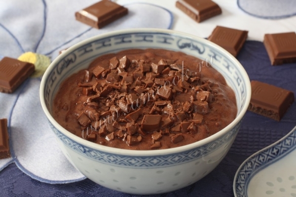 Рецепт шоколадной рисовой каши