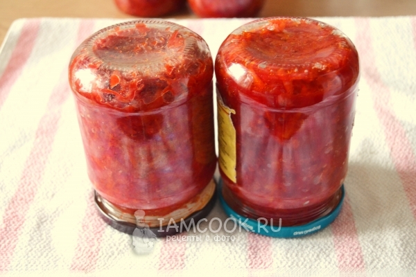Рецепт борщевой заправки с томатной пастой на зиму