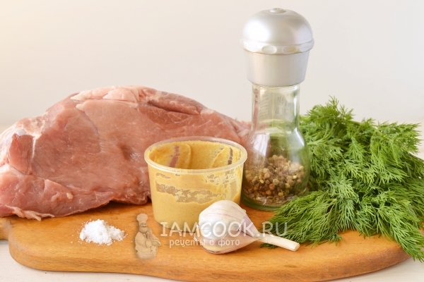 Ингредиенты для свиного рулета в духовке