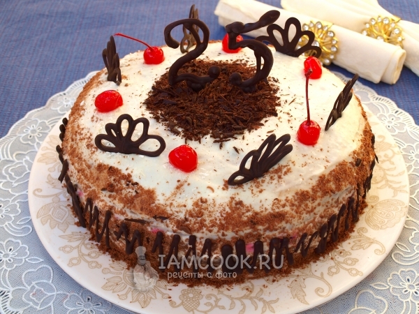Фото торта «Чёрный лес»