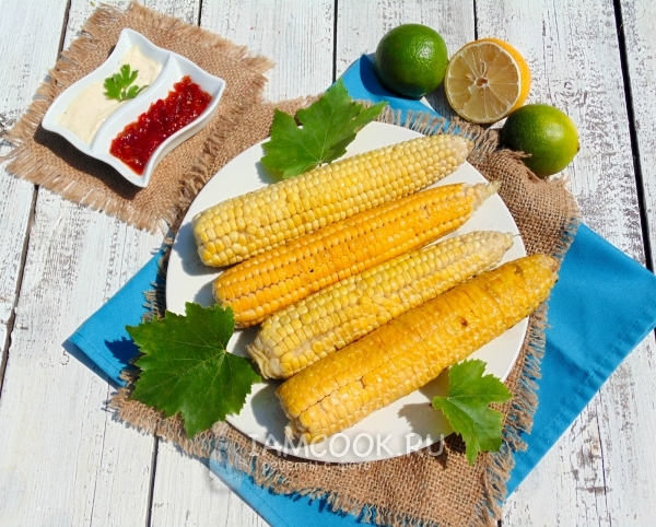 Рецепт кукурузы на гриле/мангале
