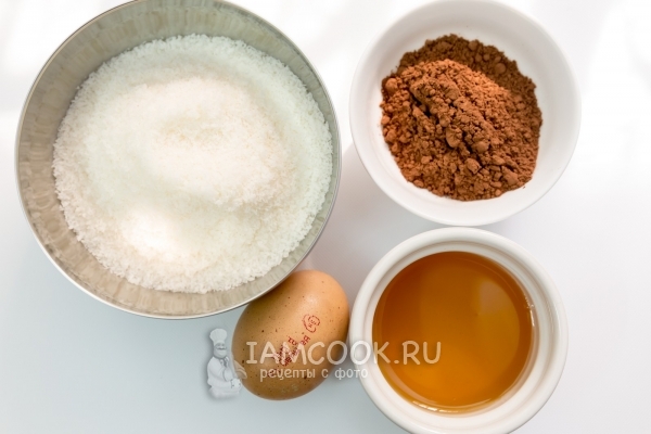 Ингредиенты для кокосового печенья без масла