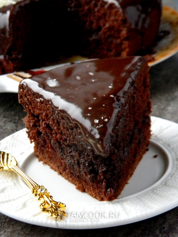 Фото шоколадного торта «На раз, два, три»