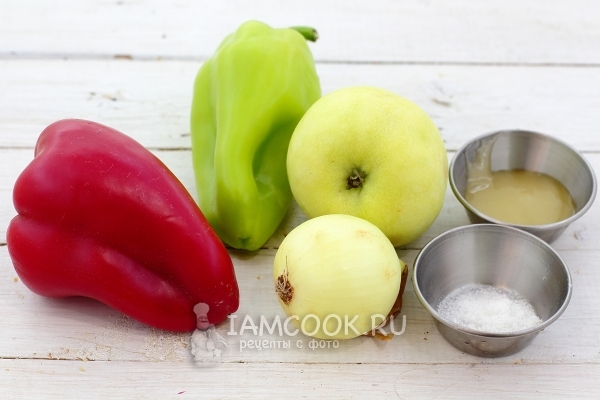 Ингредиенты для салата из болгарского перца на зиму