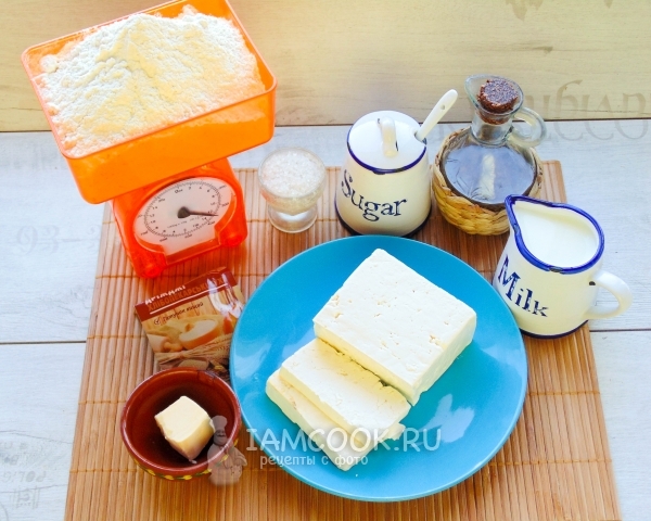 Ингредиенты для осетинского пирога с сыром