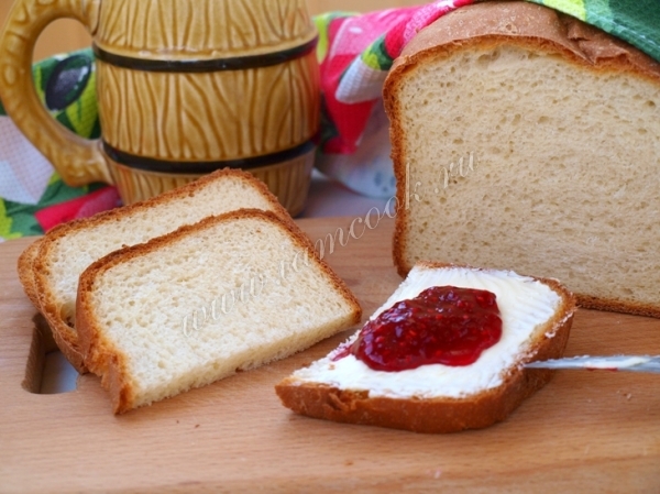 Рецепт молочного хлеба в хлебопечке