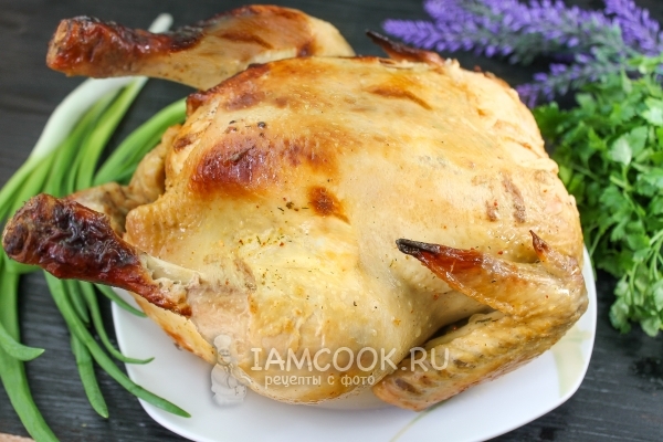 Фото курицы, запеченной в соевом соусе в рукаве