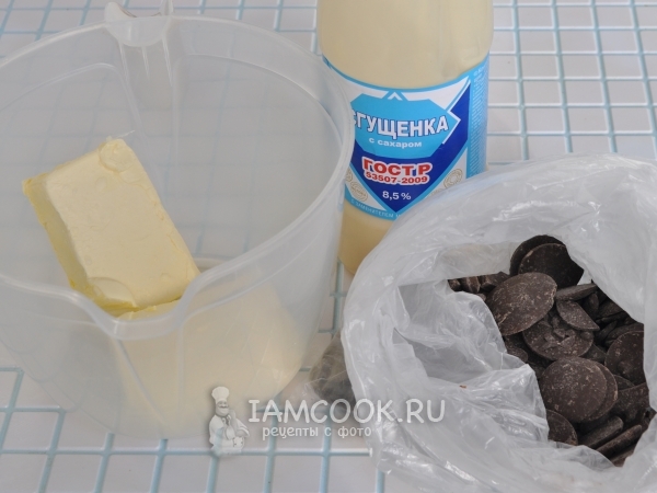 Ингредиенты для шоколадного ганаша для покрытия торта