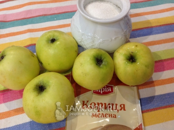 Ингредиенты для запеченных яблок (классический рецепт)