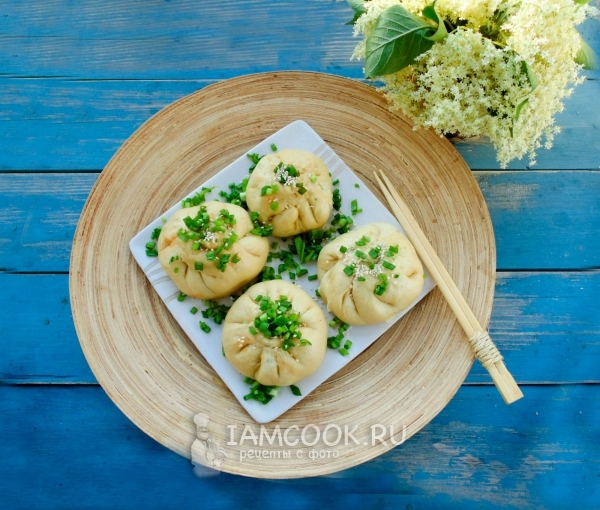 Рецепт вегетарианских пирожков баоцзы с капустой и грибами