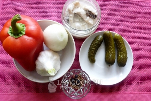 Ингредиенты для салата «Визит в Сеул»