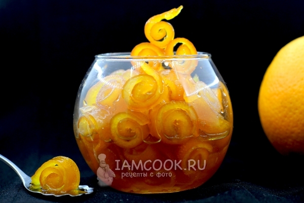 Рецепт варенья из апельсиновых корок, завитушки