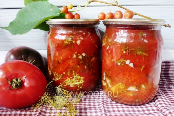 Фото консервированных помидоров в собственном соку