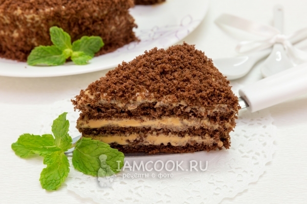 Фото торта с вареной сгущенкой