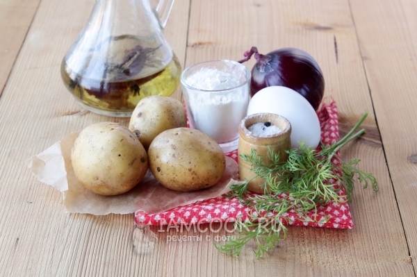 Ингредиенты для белорусских картофельных драников