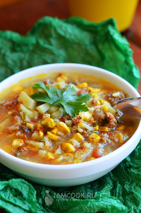Рецепт арабского супа с кукурузой