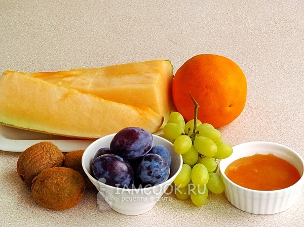 Ингредиенты для десертного салата «Осенняя акварель»