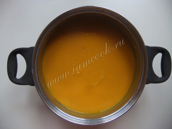 Готовый суп пюре из тыквы