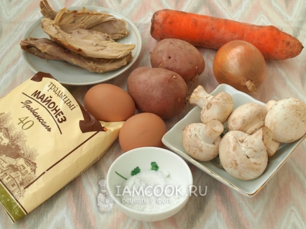 Ингредиенты для салата Морковка