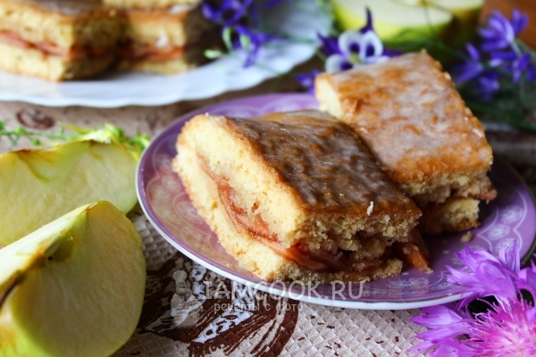 Рецепт пирожного с яблочным вареньем