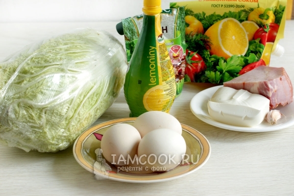 Ингредиенты для белого салата
