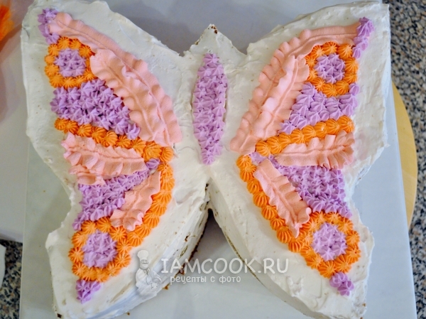 Готовый торт «Бабочка»