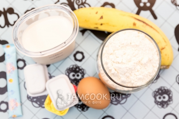 Ингредиенты для банановых панкейков