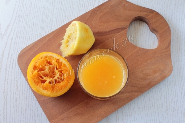 Сок лимона и апельсина