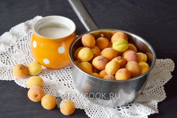 Ингредиенты для абрикосового джема на зиму
