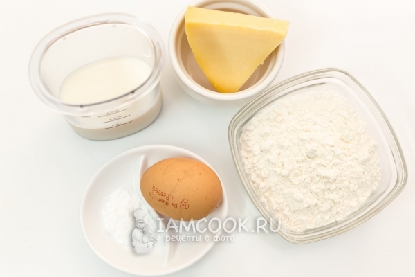 Ингредиенты для булочек с сыром