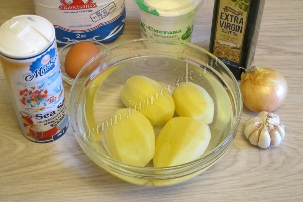 Ингредиенты для картофельных драников